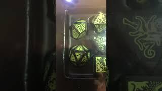 Unboxing Call of Cthulhu dice set. #unboxing #callofcthulhu  #chaosium #dice