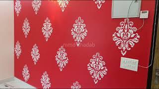 Best interior wall stencil design | @mmdshadab