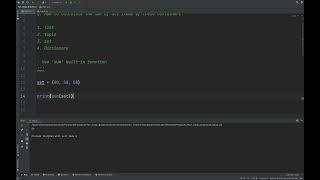 Python Tutorial #36: How to calculate the sum of all items of the list, tuple, set and dictionary.