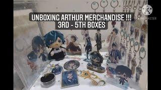 UNBOXING MY IKEMEN VAMPIRE ARTHUR'S MERCHANDISES !! 3rd - 5th BOXES