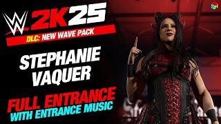 STEPHANIE VAQUER DLC WWE 2K25 ENTRANCE - #WWE2K25 STEPHANIE VAQUER ENTRANCE WITH MUSIC
