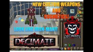 DECIMATE RSPS | NEW CUSTOM WEAPONS and UPDATES | *BRAND New* Custom RSPS 2022| ScythRSPS