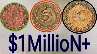 Top 5 Rare and expensive Germany pfennig that could make you a millionaire