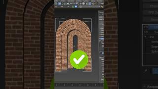 Brick UVW in easy 3dsmax #3dsmax #vray#3dmodeling #coronarender #coronarender  @moulder_creations