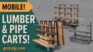 Grizzly Lumber & Pipe Carts