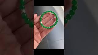 阳绿满绿翡翠珠子手串，经典百搭的腕间风情#性价比超高 #天然翡翠 #玉佩 #天然翡翠 #翡翠 #古玉收藏 #民间手艺人 #翡翠手鐲 #翡翠珠宝 #shorts