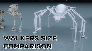 Star Wars Walkers Size Comparison | 3D