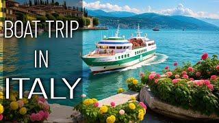 From DESENZANO To SIRMIONE On BOAT!  LAKE GARDA, Italian BOAT TRIP  4K 2024