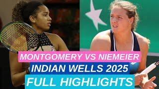 Robin Montgomery vs Jule Niemeier Highlights | Indian Wells 2025 Tennis Round 1 (HD)