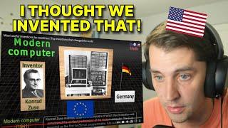 American reacts to Who Invented The Worlds most Important Inventions