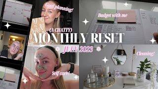 MONTHLY RESET ROUTINE ️ July 2023  Goal planning, budgeting, cleaning & self-care! 