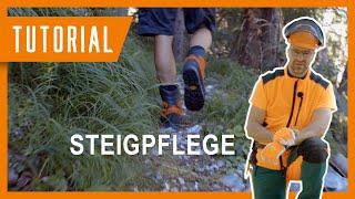 Richard zeigt: Steige richtig pflegen I #Wandern #Wanderweg Tutorial  der Bayerischen Staatsforsten