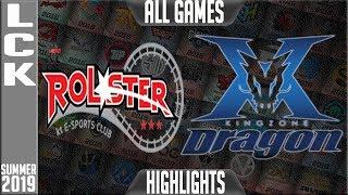 KT vs KZ Highlights ALL GAMES | LCK Summer 2019 Week 5 Day 1 | KT Rolster vs King-Zone DragonX