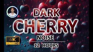 Dark Cherry Red Noise for Rapid Deep Sleep | 12 Hours | BLACK SCREEN | Tinnitus & Anxiety Relief