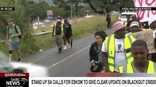 Civil organisations march to Eskom over ongoing power cuts