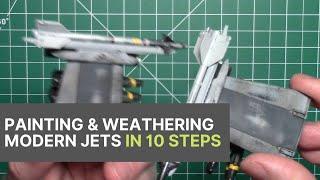 How I paint and heavily weather modern US military aircraft: 10 Steps