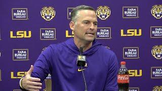 LSU Matt McMahon talks start of Tigers basketball practices