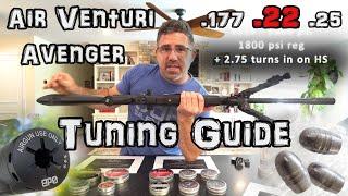 Air Venturi Avenger (AIRGUN TUNING GUIDE) ! + ACCURACY TEST - Airgun Regulator & Hammer Spring Setup