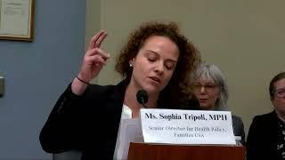 Sophia Tripoli testimony during House Budget Committee “Breaking Up Health Care Monopolies" hearing