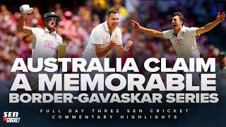 Australia have done it! Watch ALL of the commentary highlights from the final day in Sydney - SEN