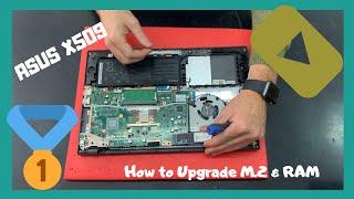 How to Upgrade M.2 Pcie Nvme RAM  ASUS X509 disassembly