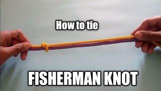 How to tie a fisherman knot |premium knots |@premiumknots