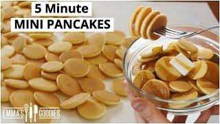 5 Minute MINI PANCAKES ! Pancake Cereal !  Mini Pancakes Recipe