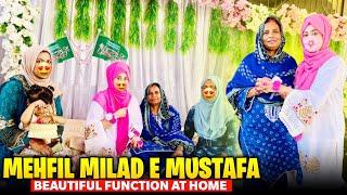 Beautiful Function  Mehfil Milad E Mustafa  Aj Ami Ki Sab Girls YouTuber Say Mulaqat Hoi ||