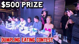 $500 PRIZE DUMPLING EATING CONTEST at Dragon Gate in Oakland, CA!! #RainaisCrazy