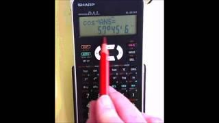 Degrees, minutes and seconds on a scientific calculator