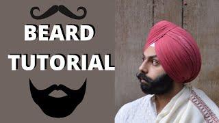 How do i do my beard| How Do Sikhs tie/set their beard| beard tutorial ਦਾਹੜੀ ਨੂੰ ਬੰਨਣ ਦਾ ਤਰੀਕਾ।