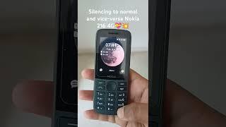 Silencing to normal and vice-versa Nokia 215 4G