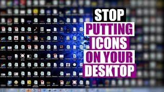 STOP Using Desktop Icons On Windows, Mac & Linux