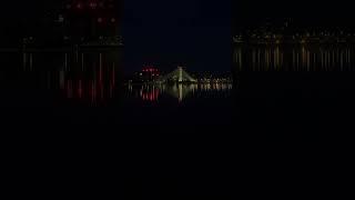 Lacul Morii # bridge #lake #night #4k60 #boulitravel #romania #bucuresti