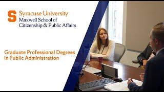 Graduate Professional Degrees in Public Administration