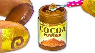 DIY Miniature Edible Cocoa or Chocolate Powder jar (tutorial) - YolandaMeow