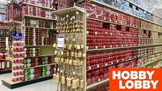 HOBBY LOBBY CHRISTMAS DECOR CHRISTMAS DECORATIONS ORNAMENTS SHOP WITH ME SHOPPING STORE WALK THROUGH