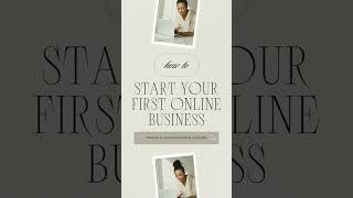 Start Your First Online Business