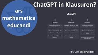 ChatGPT in Klausuren?