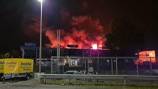 Brand bij Allpa Marine op industrieterrein Kerkenbos in Nijmegen.(1)