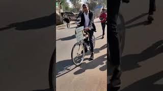 How To Make Electric Cycle Using Automobile Kit With Engine | electric bike project