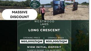 MASSIVE DISCOUNT ON WESTWOOD LAKE ESTATE IN SHOPRITE (NOVARE MALL LEKKI) WATERFRONT LAND WITH C OF O