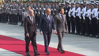 Scholz, Macron and Tusk in Berlin for Ukraine talks | AFP