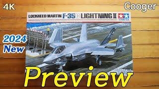 2024 New!!! Lockheed Martin F-35C Lightning II 1/48 Tamiya Preview (Unboxing 61127)