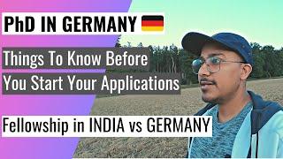 Things You Should Know Before Starting PhD Applications for GERMANY | PhD Salary - India vs Germany