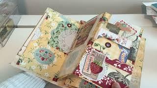 Interactive Junk Journal Folio Album w/ Pockets So Much Fun! Mini Album