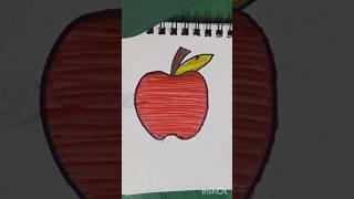 "easy Apple drawing" #shortsfeed #shorts #drawing #trending #apple #kidsdrawing #kids