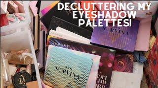 DECLUTTERING MY EYESHADOW PALETTES! SoJo Beauty