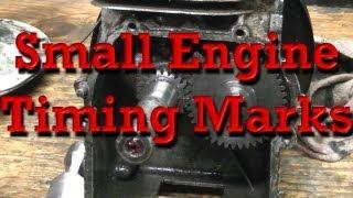 Small Engine Timing marks (B&S as Example)