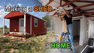 Turning a SHED into a TINY HOUSE